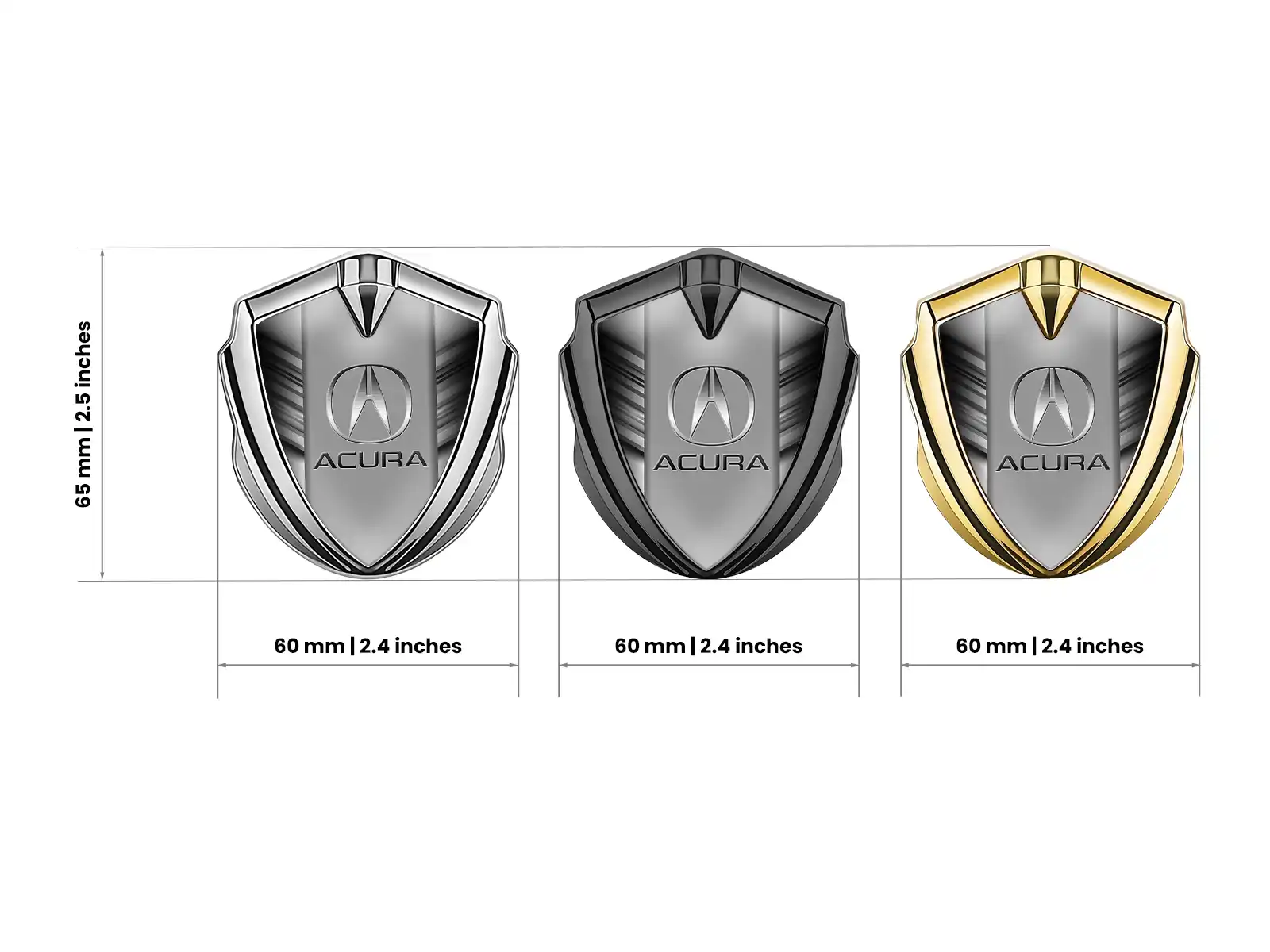 Honda Metal Emblema Insignia Mínimo Forma Global Ajuste